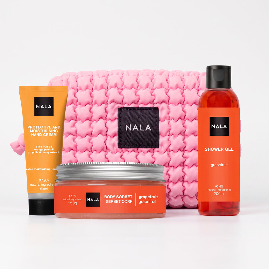 Set Baie și Îngrijire Puffy - Grapefruit