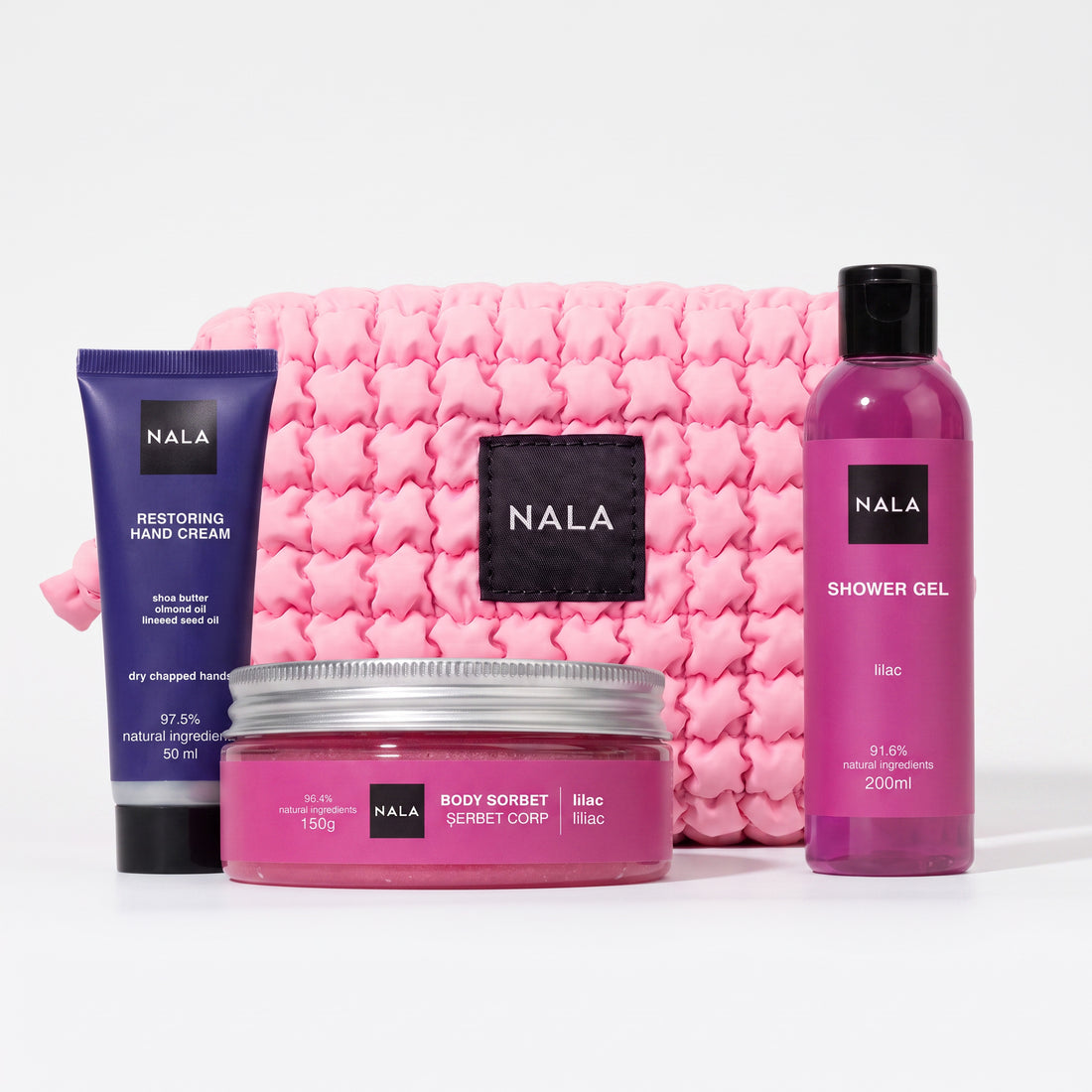 Set Baie și Îngrijire Puffy - Liliac