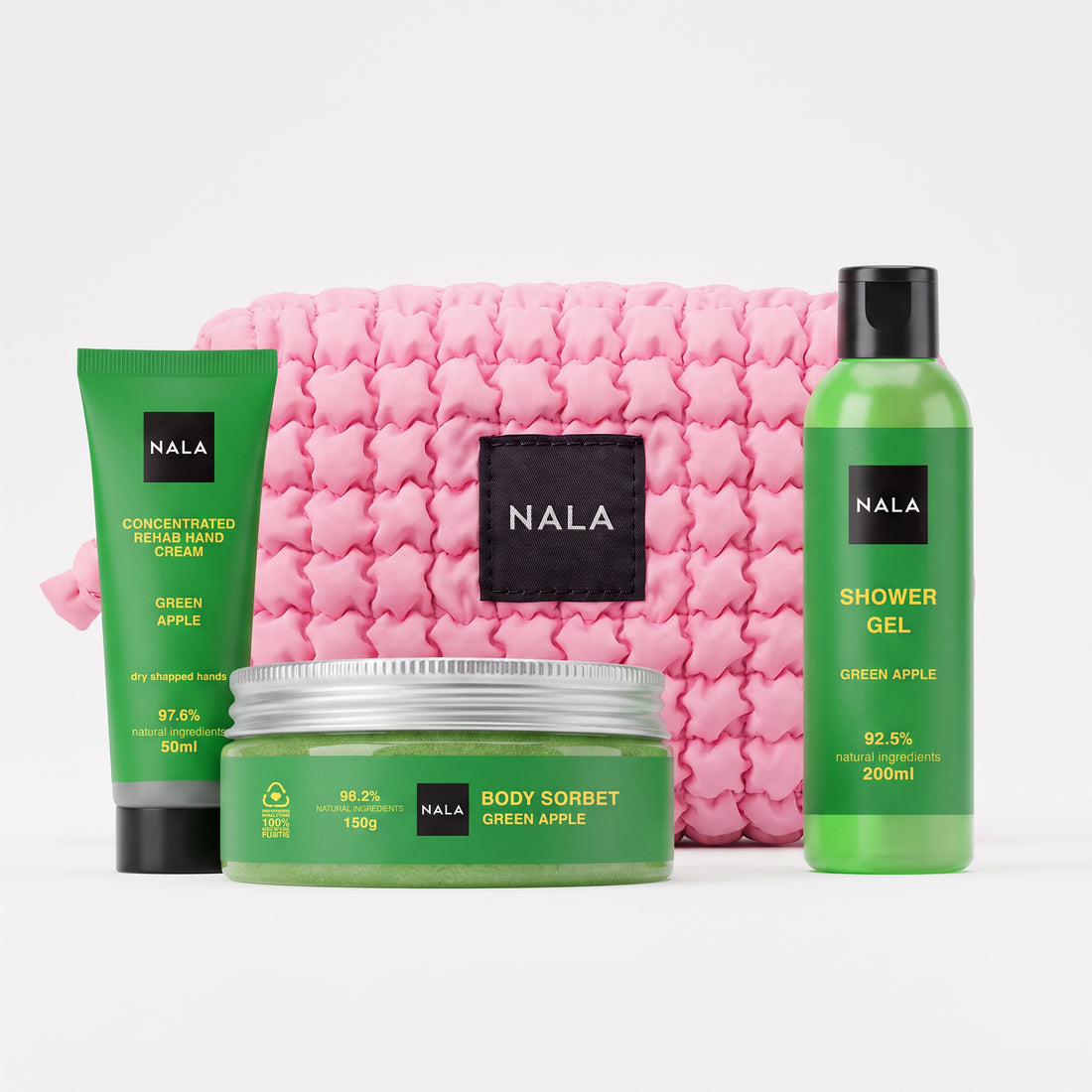 Set Baie și Îngrijire Puffy - Măr Verde