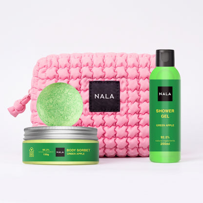 Set Baie și Relaxare Puffy - Măr Verde
