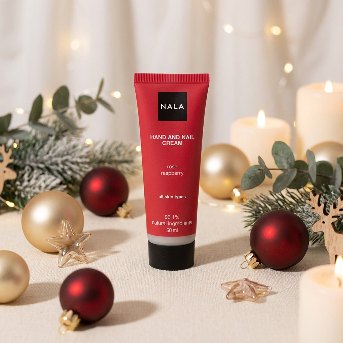 Cremă de Mâini și Unghii - Trandafir &amp; Zmeură