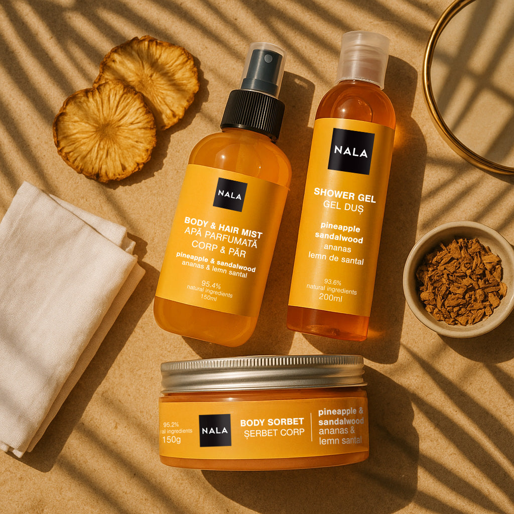 Apă Parfumată Corp &amp; Păr - Ananas &amp; Lemn Santal