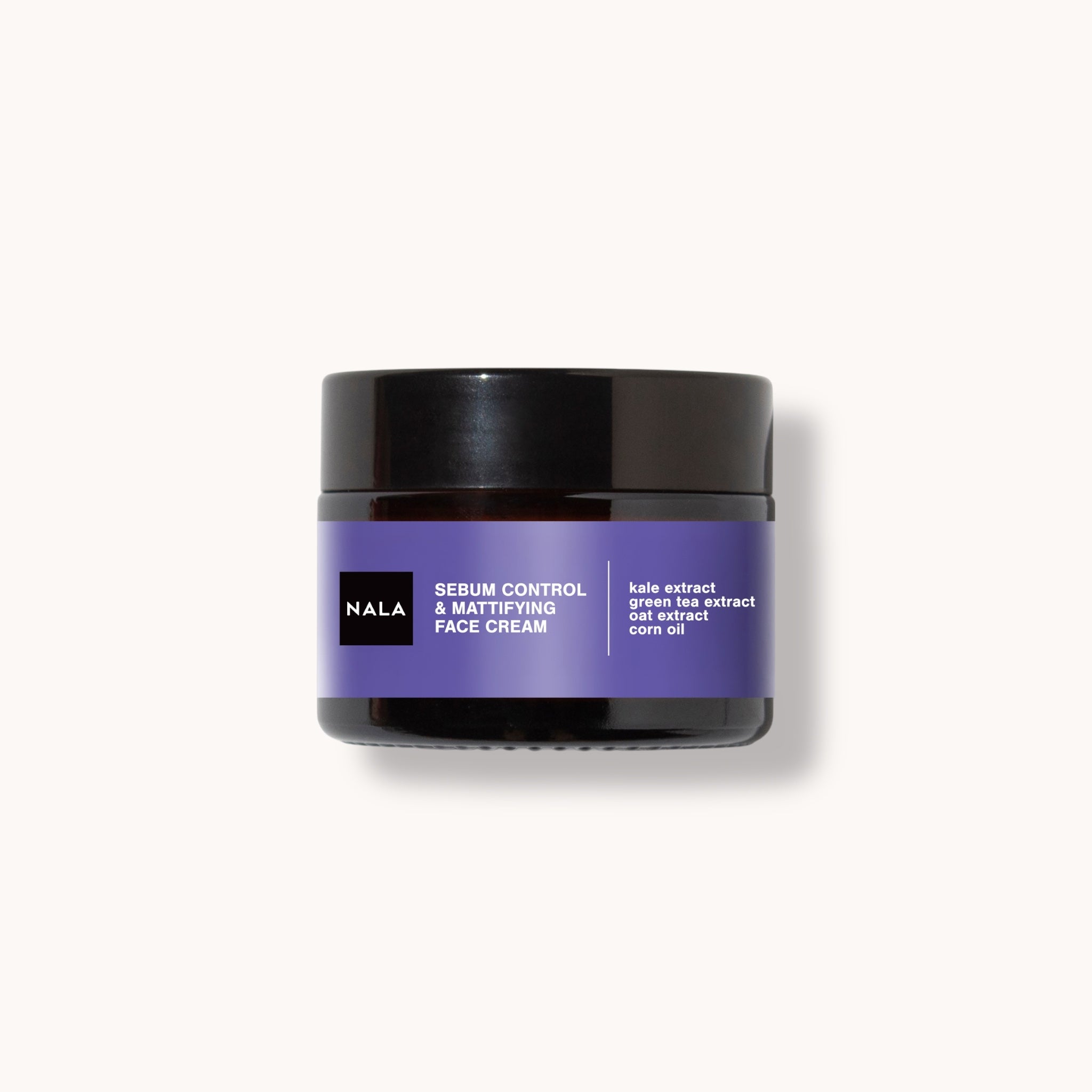 Cremă de față Control Sebum &amp; Matifiantă - Ten Gras - Extract Kale, Ceai Verde, Ovăz și Ulei Porumb