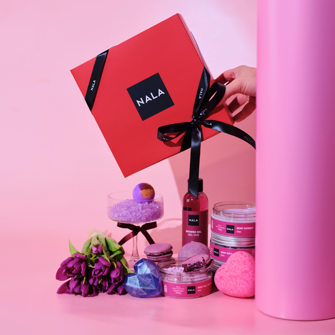 Set CADOU Răsfăț Romantic - Liliac (Șerbet)