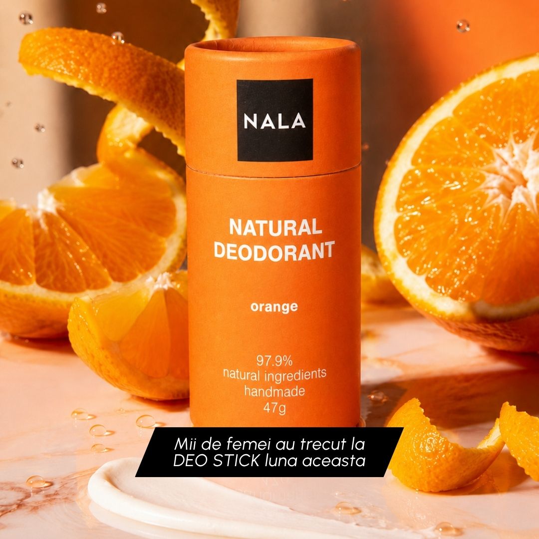 Pachet 3+1 Deodorante Naturale Stick - Bold &amp; Citrus