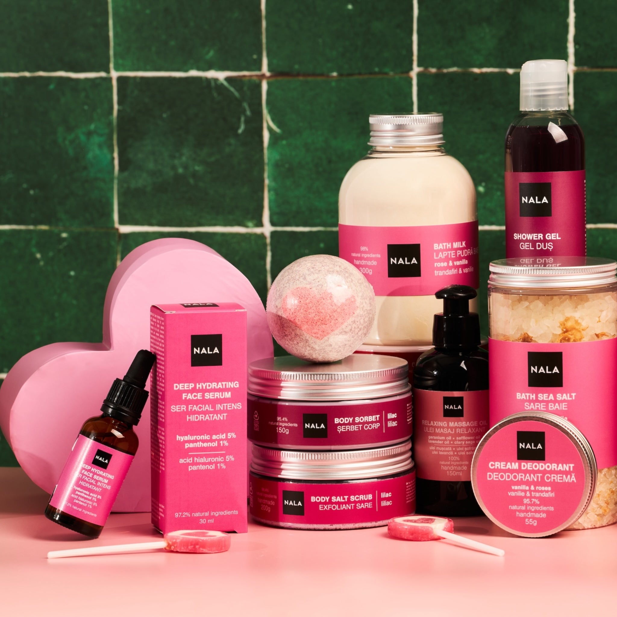 Bombă Baie Efervescentă - Trandafiri &amp; Vanilie