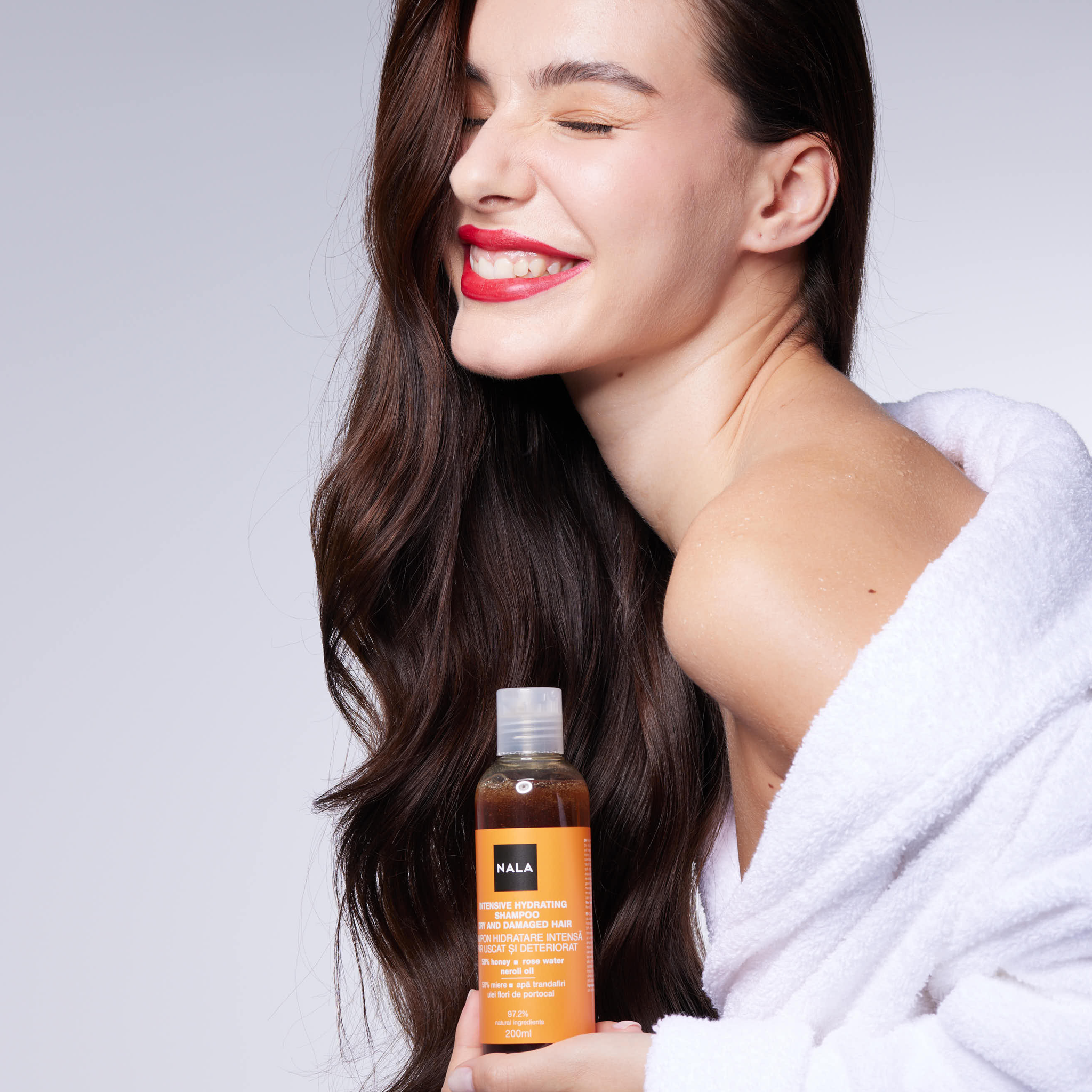 Șampon Hidratare Intensă - 50% Miere, Trandafiri, Flori Portocal