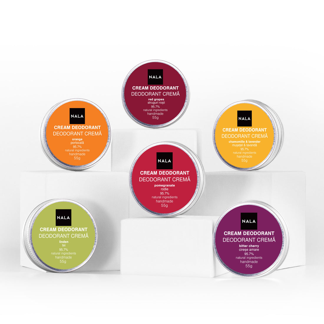 Pachet 6 x Deodorante Naturale – Floral &amp; Delicat