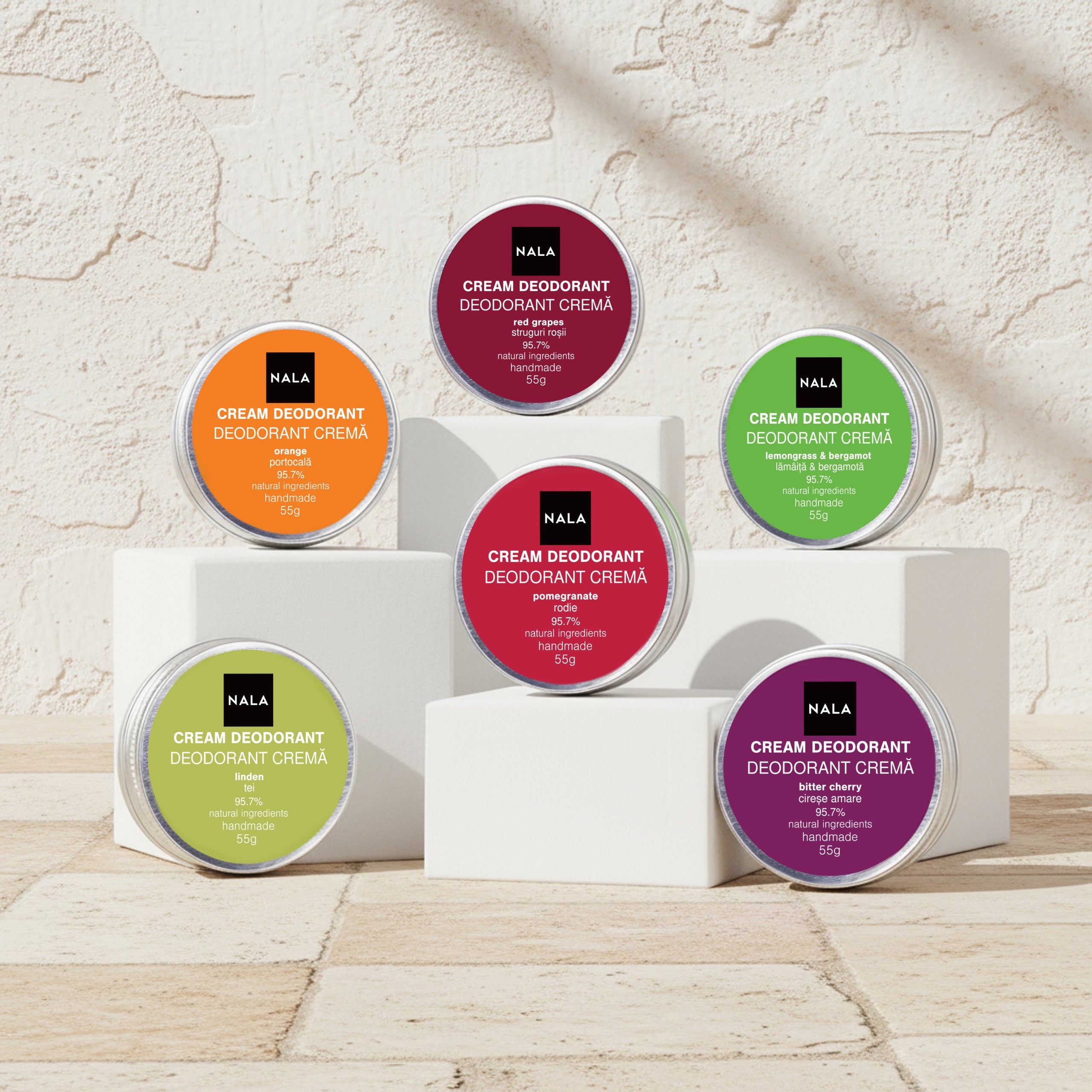 Pachet 6 x Deodorante Naturale - Fresh &amp; Citrus