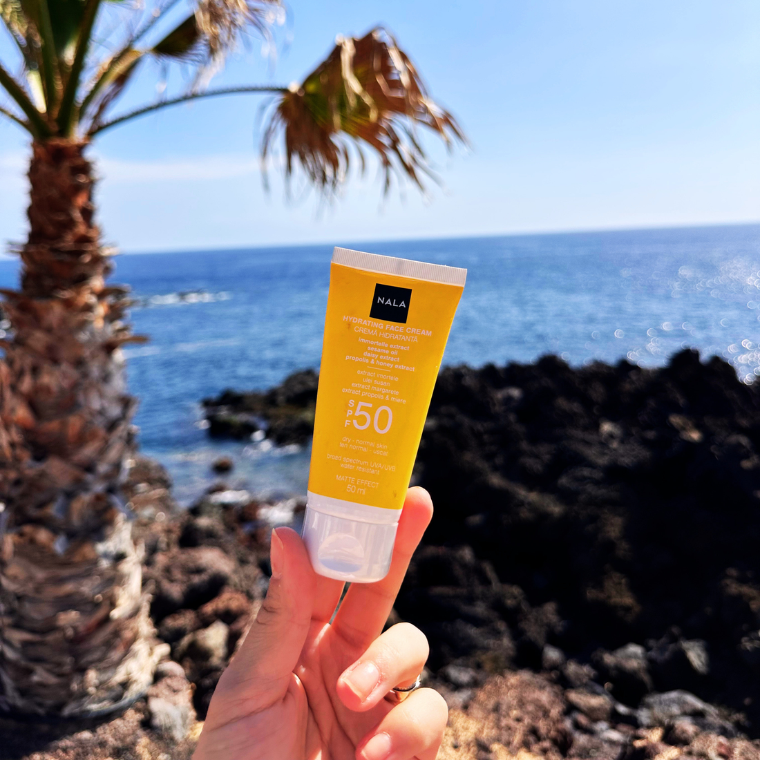 Cremă de față Hidratantă SPF 50 - Ten Normal - Imortele &amp; Margarete