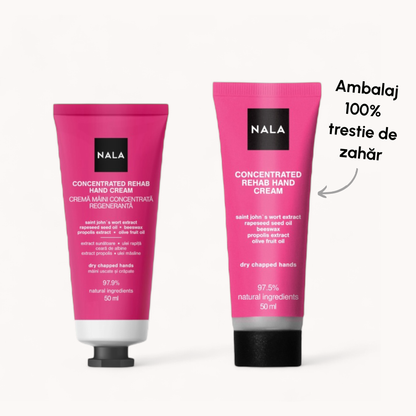 Cremă de Mâini Concentrată Regenerantă - Extract Sunătoare, Ulei Rapiță, Ceară de Albine, Propolis, Ulei Măsline