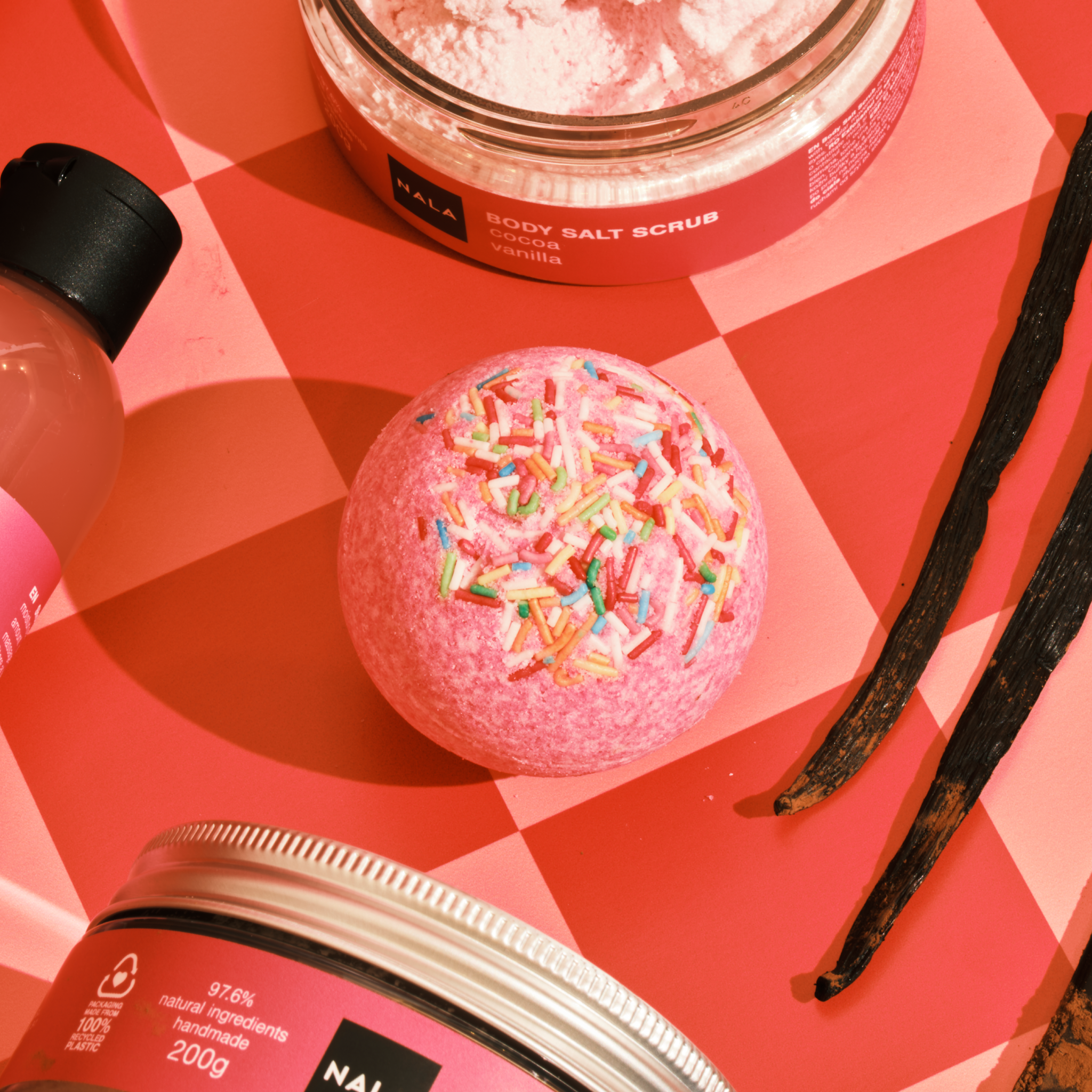 Bombă Baie Efervescentă - Cacao &amp; Vanilie