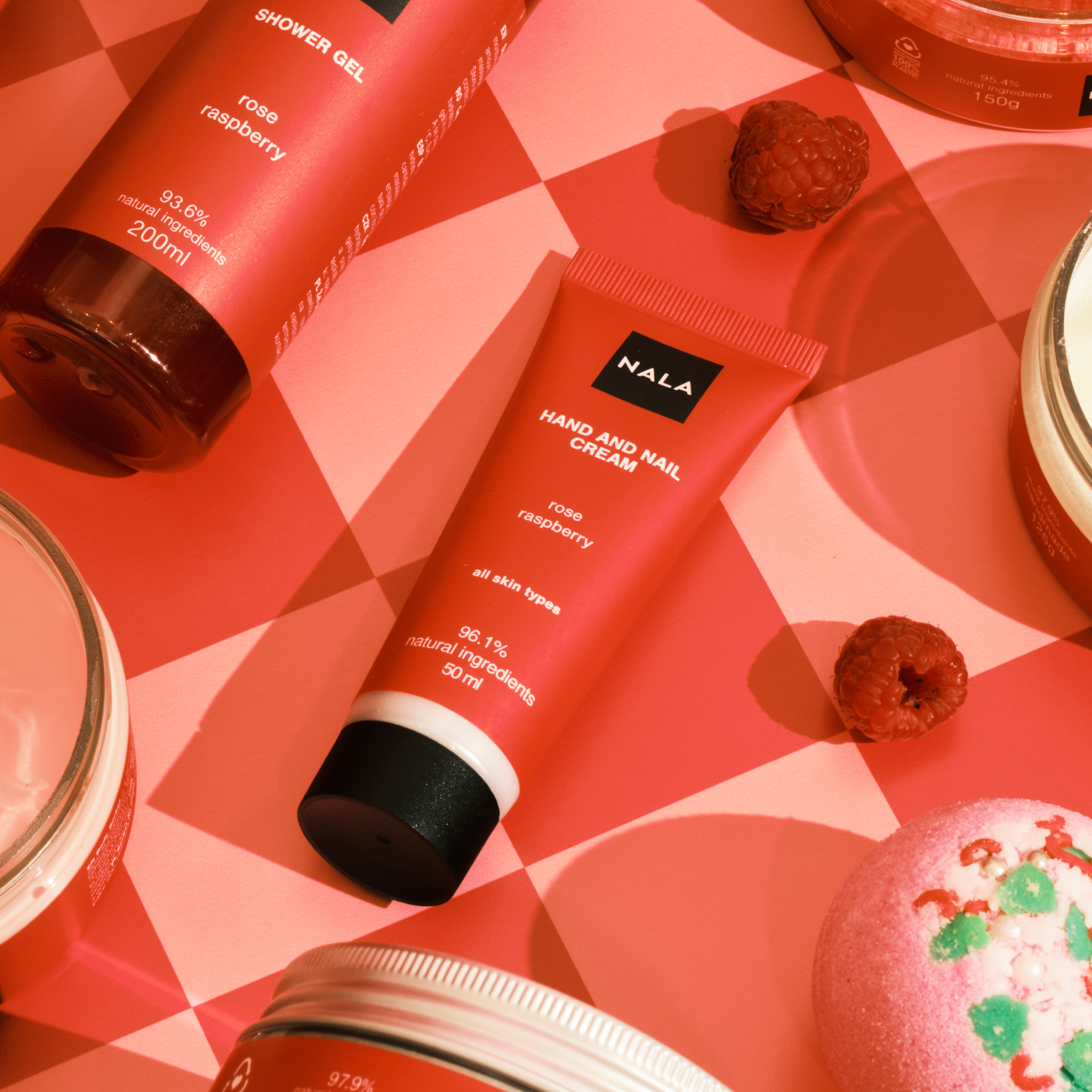 Cremă de Mâini și Unghii - Trandafir &amp; Zmeură