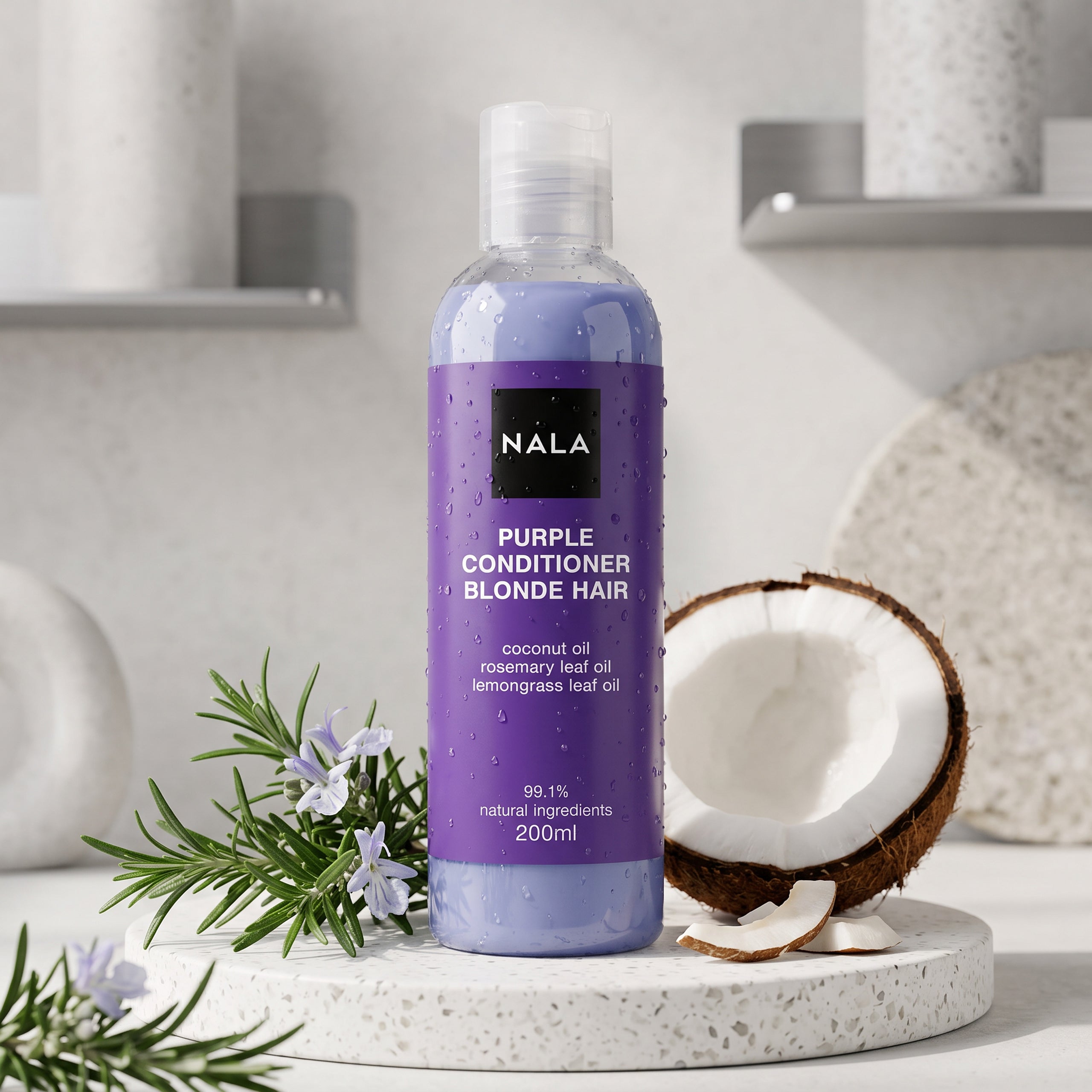 Balsam Păr Blond - Nucă de Cocos, Rozmarin, Lămâiță