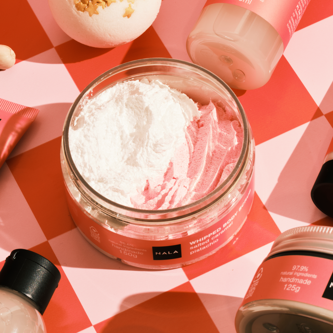 Scrub Zahăr Bezea - Caramel Sărat &amp; Fistic