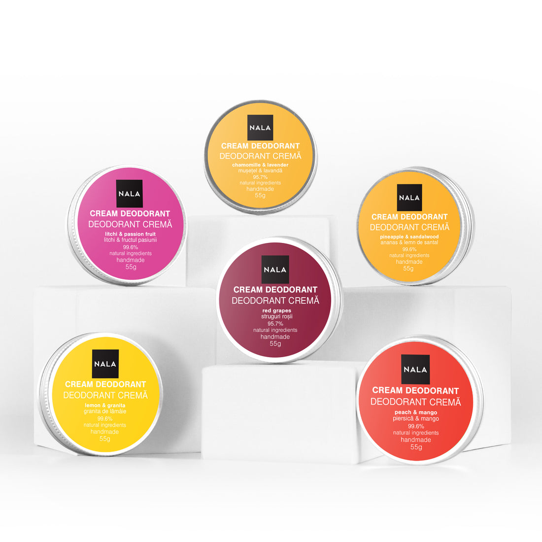 Pachet 6 x Deodorante Naturale - Calm &amp; Fresh