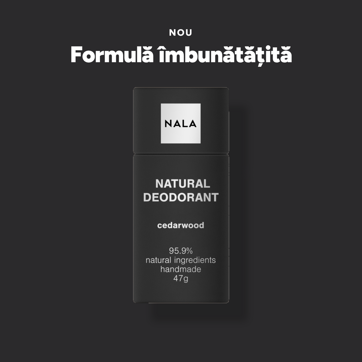 Deodorant Natural Stick NOU - Lemn de Cedru