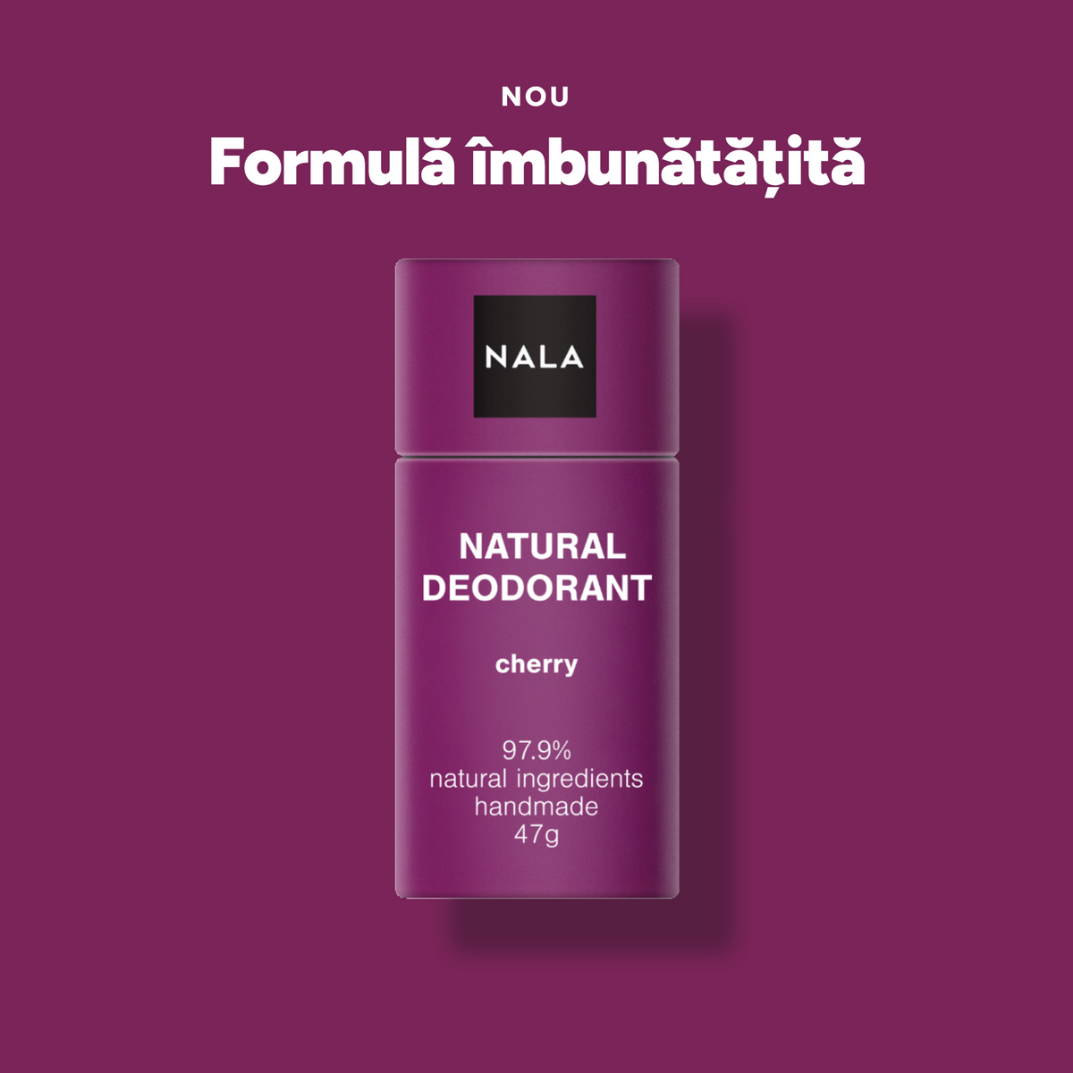 Deodorant Natural Stick NOU - Cireșe