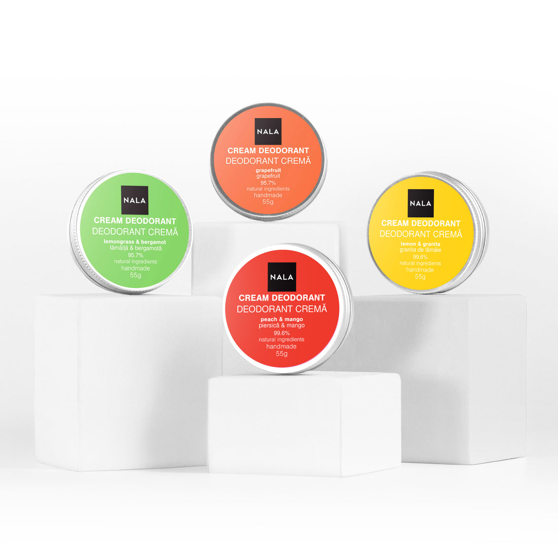 Pachet 4 x Deodorante Naturale - Citrus Boost
