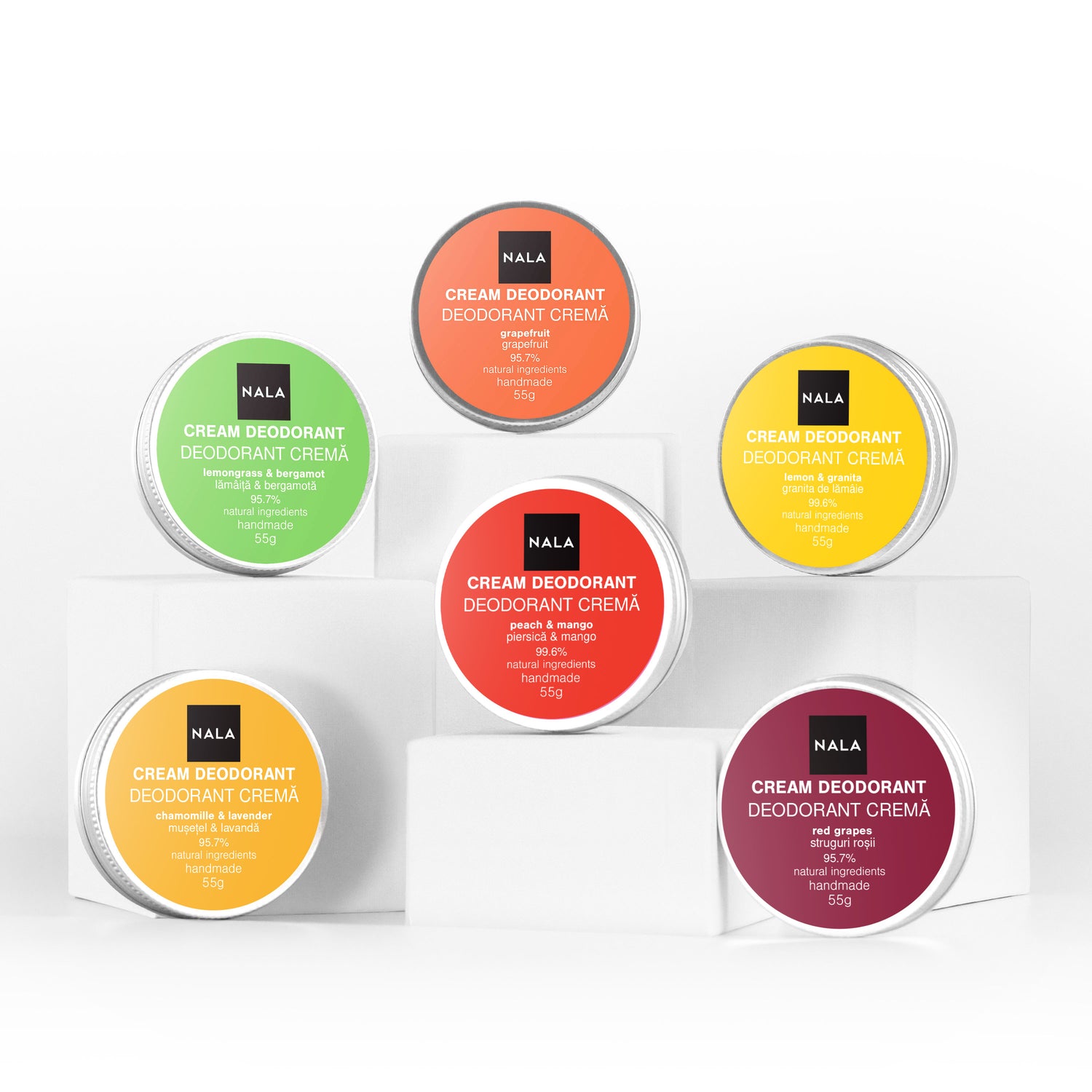 Pachet 6 x Deodorante Naturale - Citrus Boost
