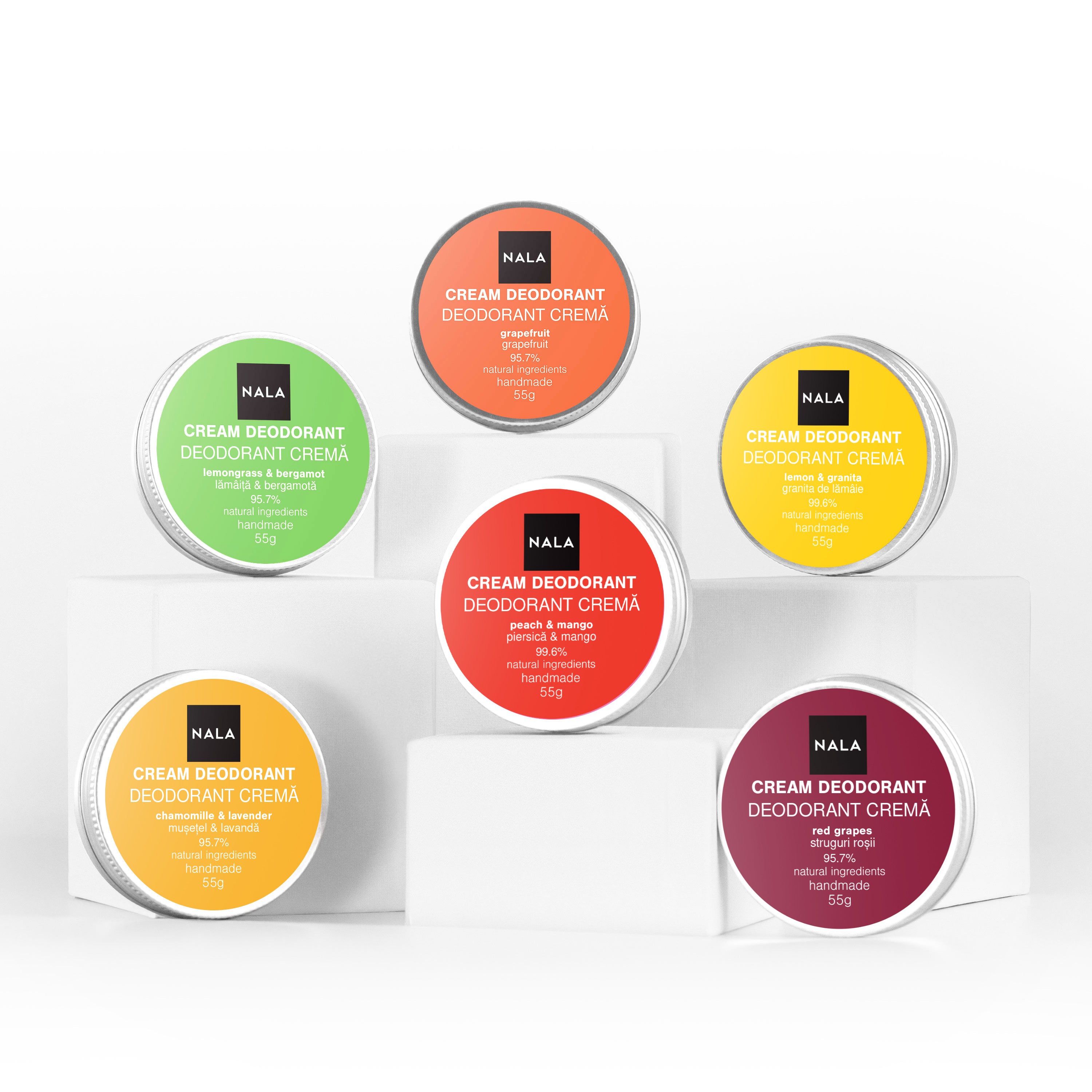 Pachet 6 x Deodorante Naturale - Citrus Boost