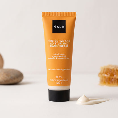 Cremă de Mâini Protectivă și Hidratantă - Ulei Măsline, Propolis, Miere, Portocale