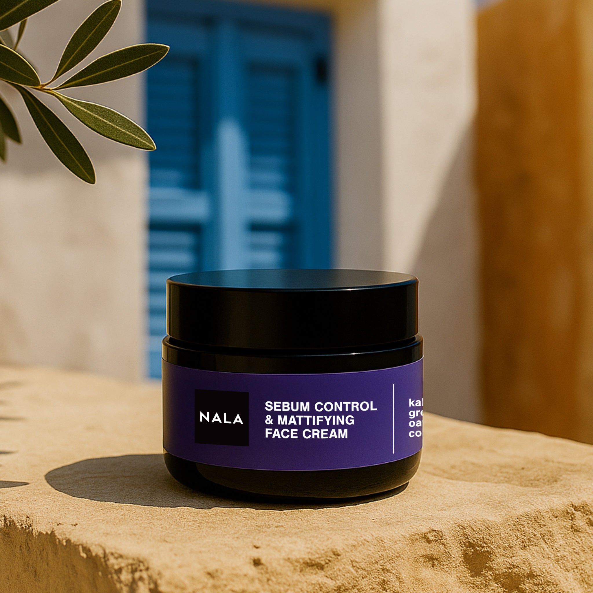 Cremă de față Control Sebum &amp; Matifiantă - Ten Gras - Extract Kale, Ceai Verde, Ovăz și Ulei Porumb