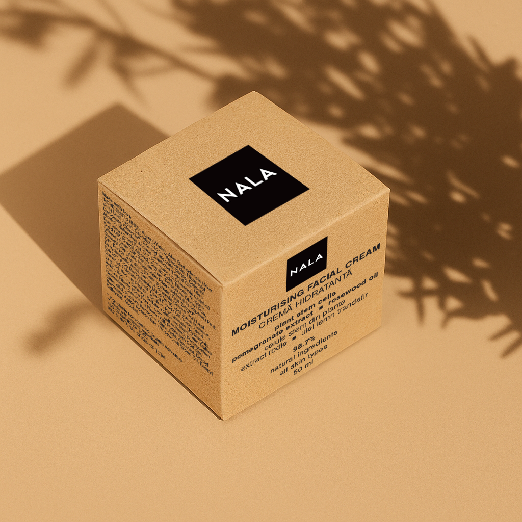 Cremă de față hidratantă - Celule Stem, Rodie și Ulei de Lemn de Trandafir