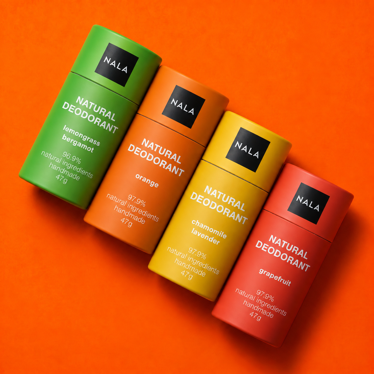 Pachet 3+1 Deodorante Naturale Stick - Warm &amp; Bright