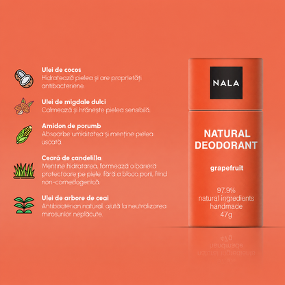 Deodorant Natural Stick - Grapefruit