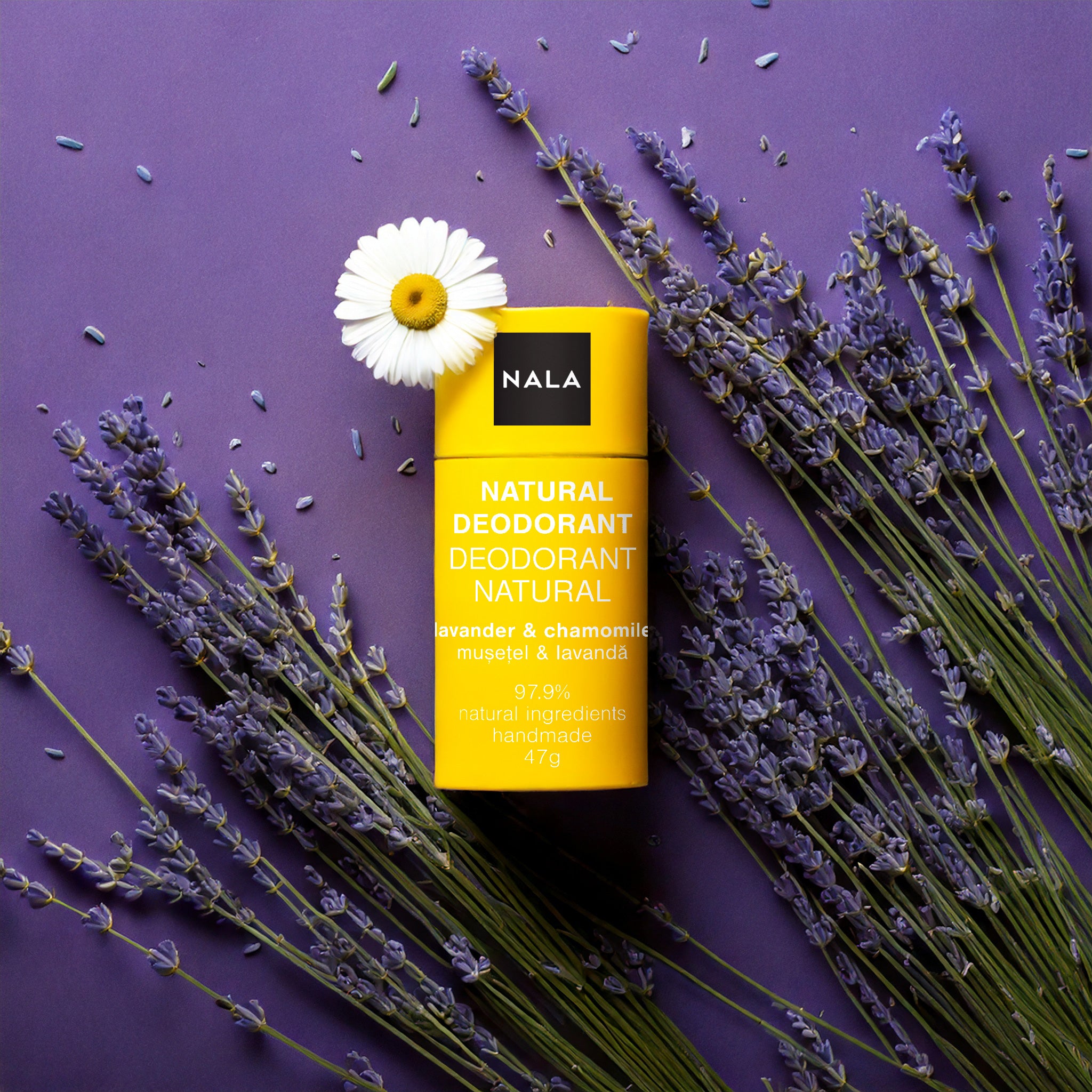 Deodorant Natural Stick - Mușețel &amp; Lavandă