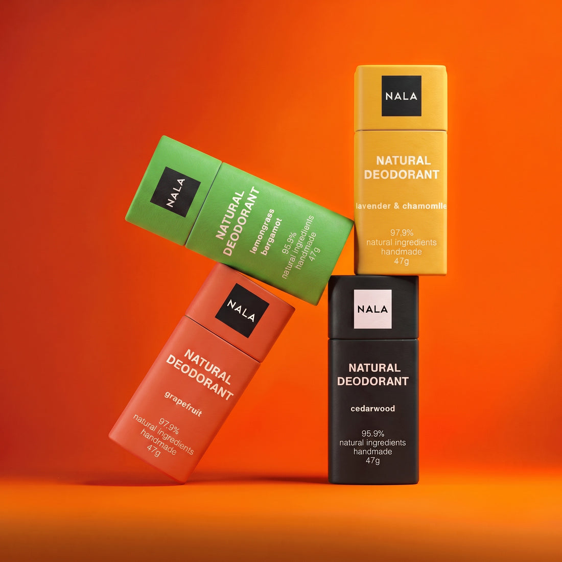 Pachet 3+1 Deodorante Naturale Stick - Bold &amp; Citrus
