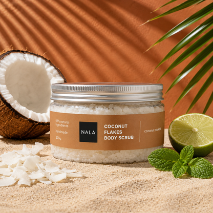 Scrub Fulgi Nucă de COCOS - Cocktail Nucă de Cocos