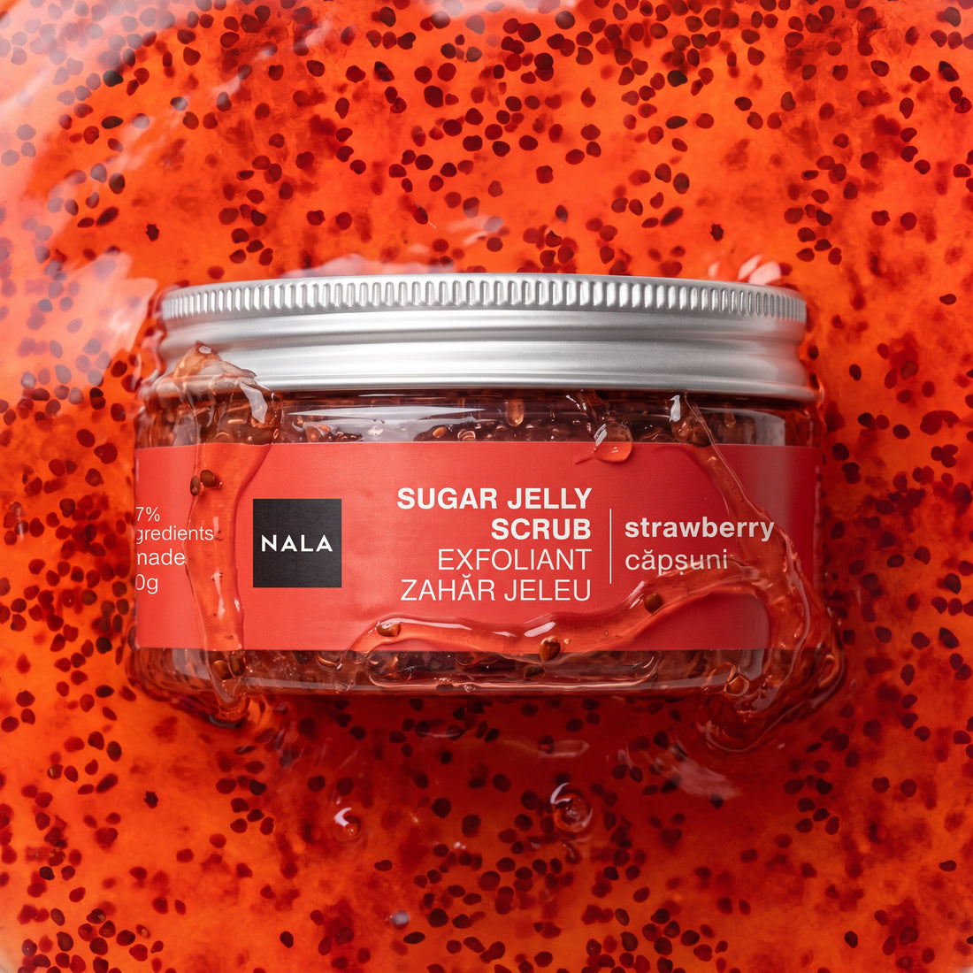 Exfoliant Zahăr Jeleu - Căpșuni
