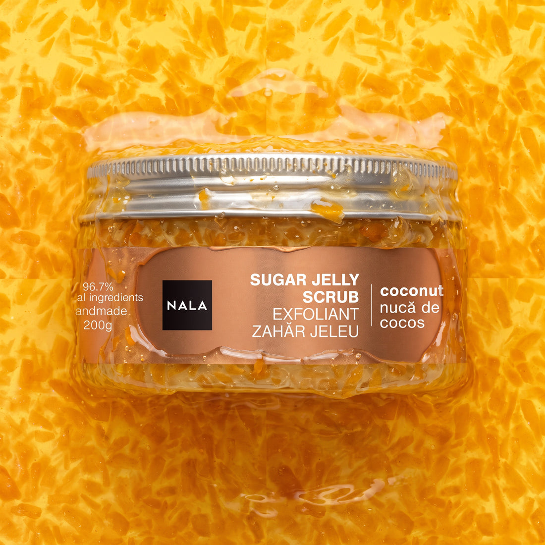 Exfoliant Zahăr Jeleu - Nucă de Cocos