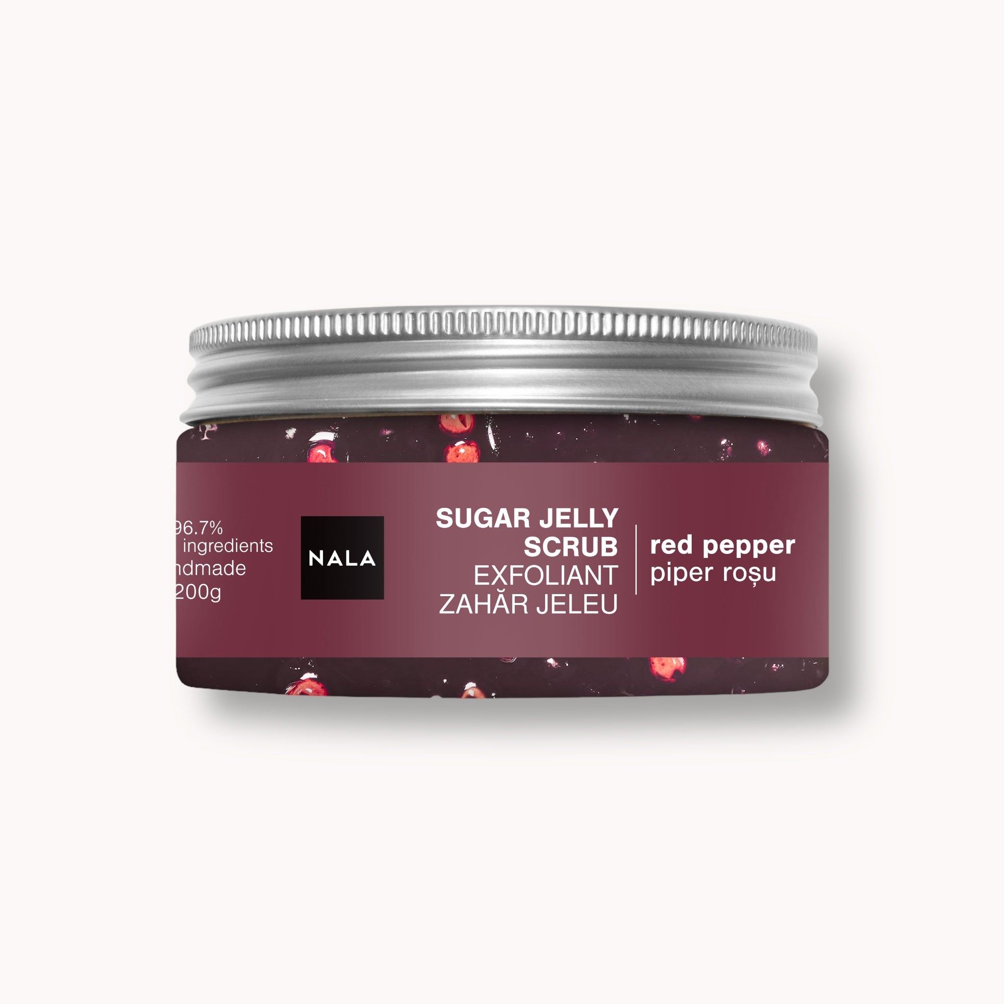 Exfoliant Zahăr Jeleu - Piper Roșu