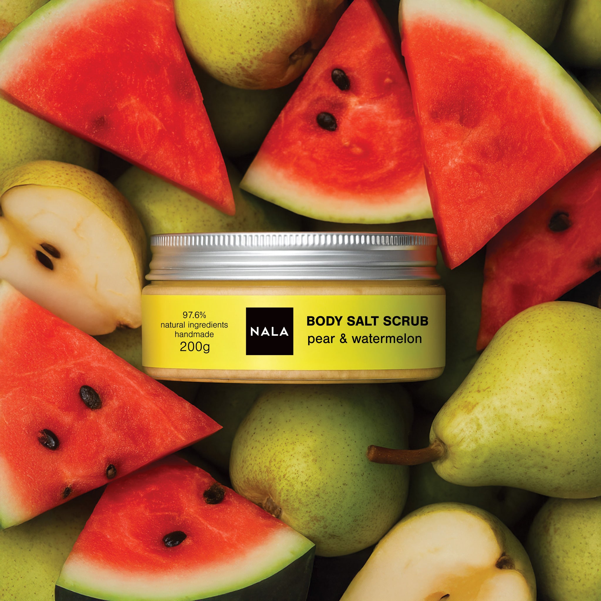 Scrub sare - Pară &amp; Pepene Roșu