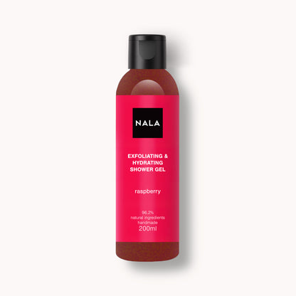 Gel de duș Exfoliant Hidratant - Zmeură