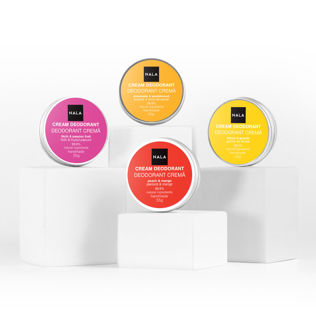 Pachet 4 x Deodorante Naturale - Exotic Glow