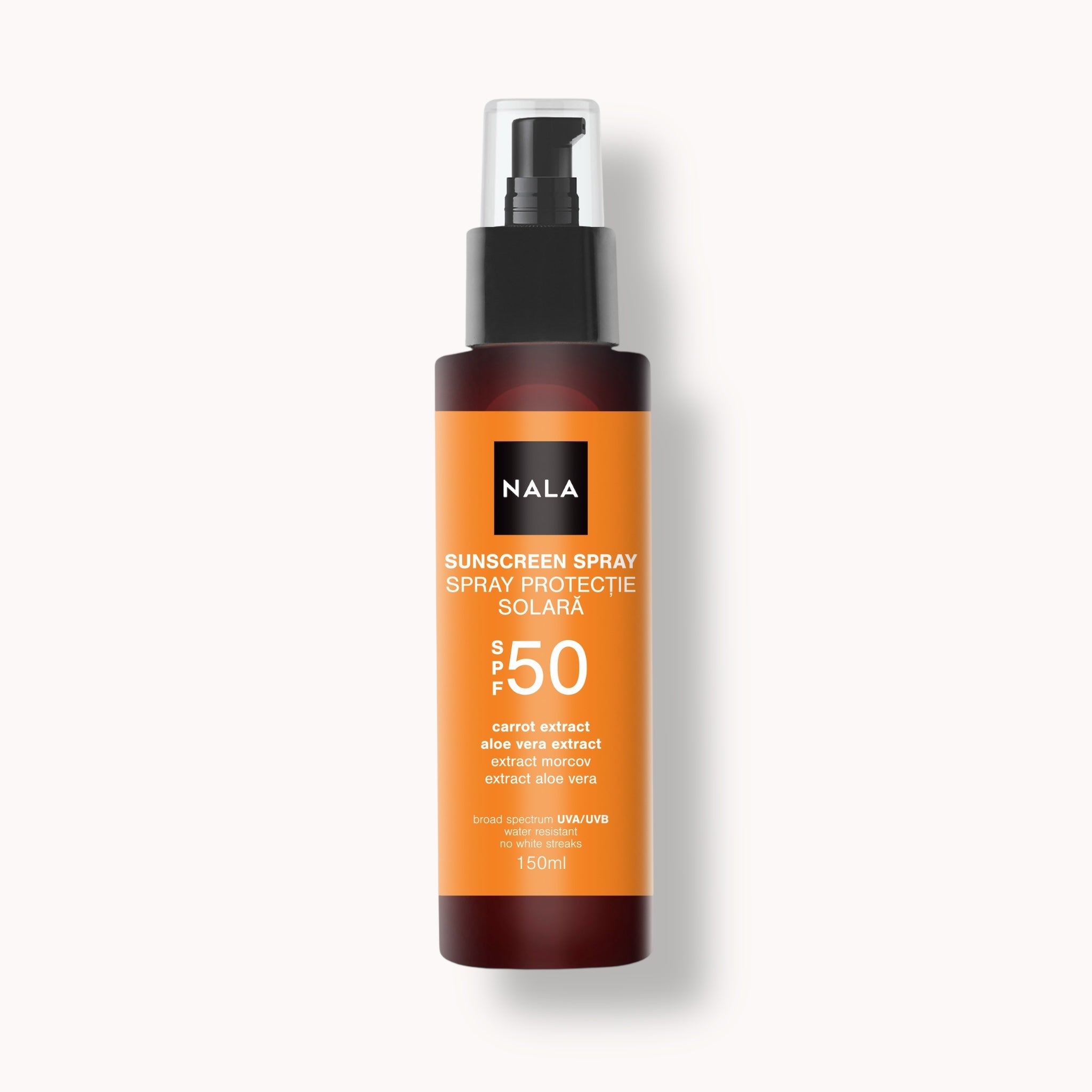 Spray protecție solară SPF50 - Extract Morcov &amp; Aloe Vera