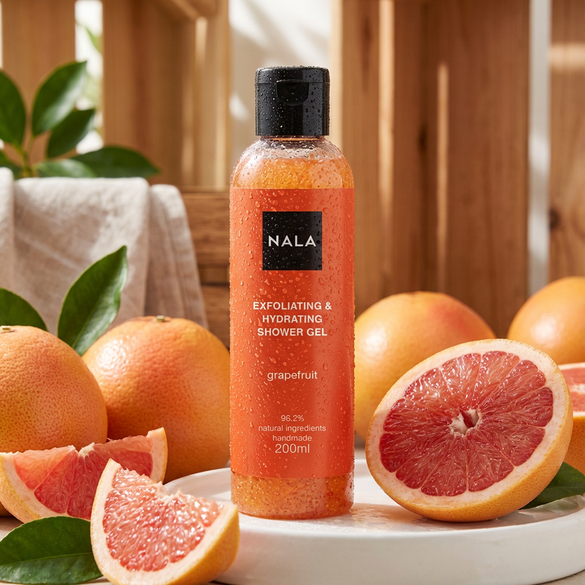 Gel de duș Exfoliant Hidratant - Grapefruit