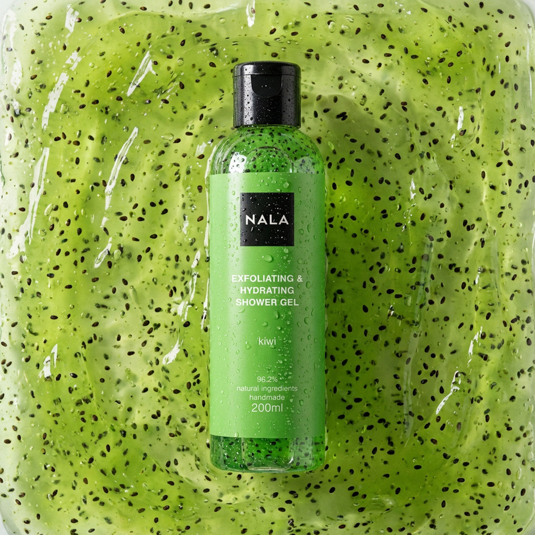 Gel de duș Exfoliant Hidratant - Kiwi