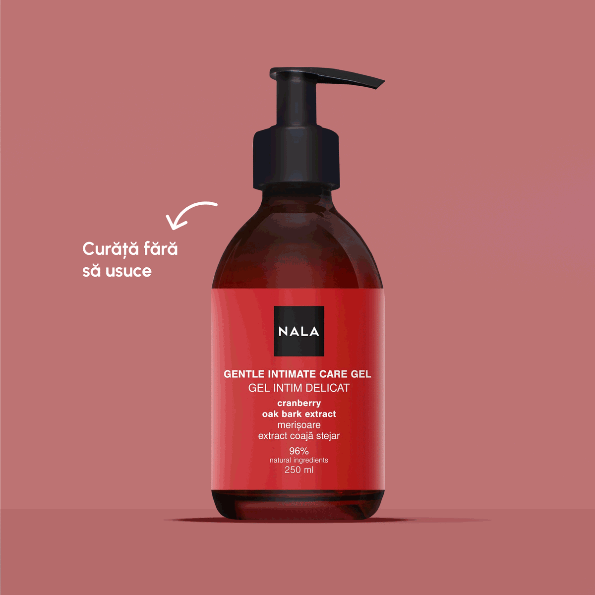 Gel delicat igienă intimă - Merișoare & Extract Coajă Stejar
