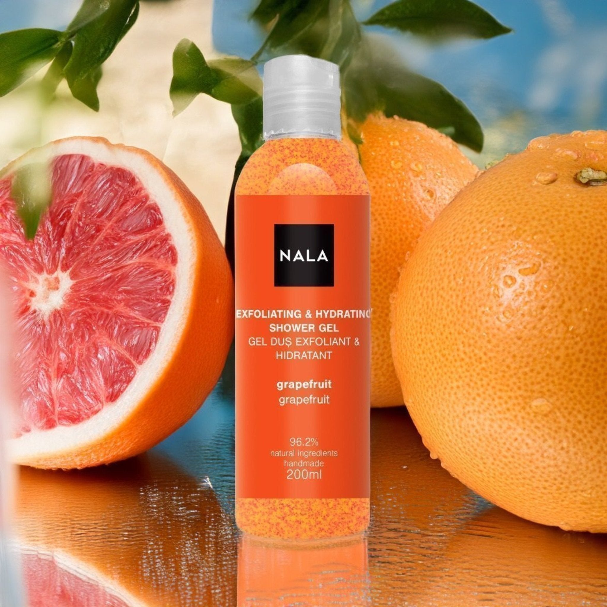 Gel de duș Exfoliant Hidratant - Grapefruit