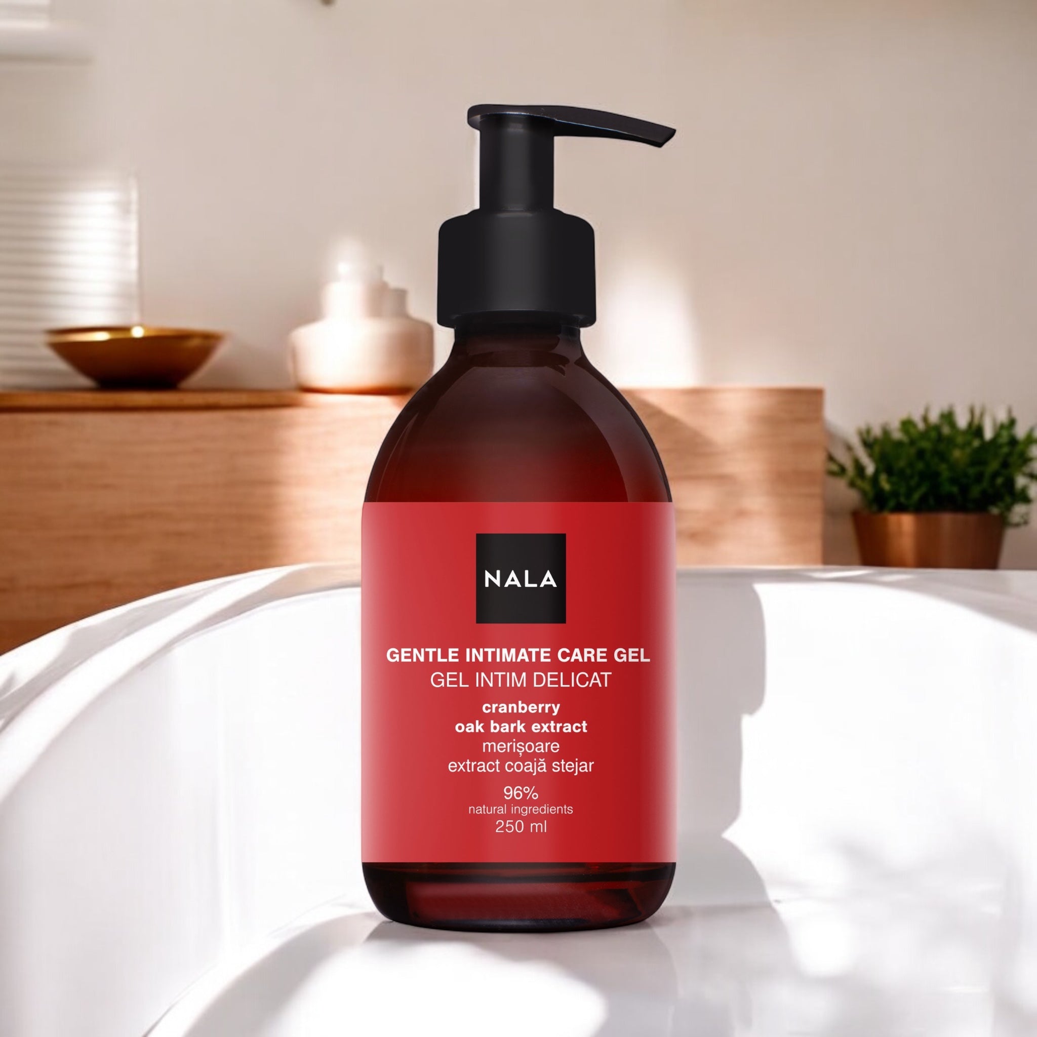 Gel delicat igienă intimă - Merișoare &amp; Extract Coajă Stejar