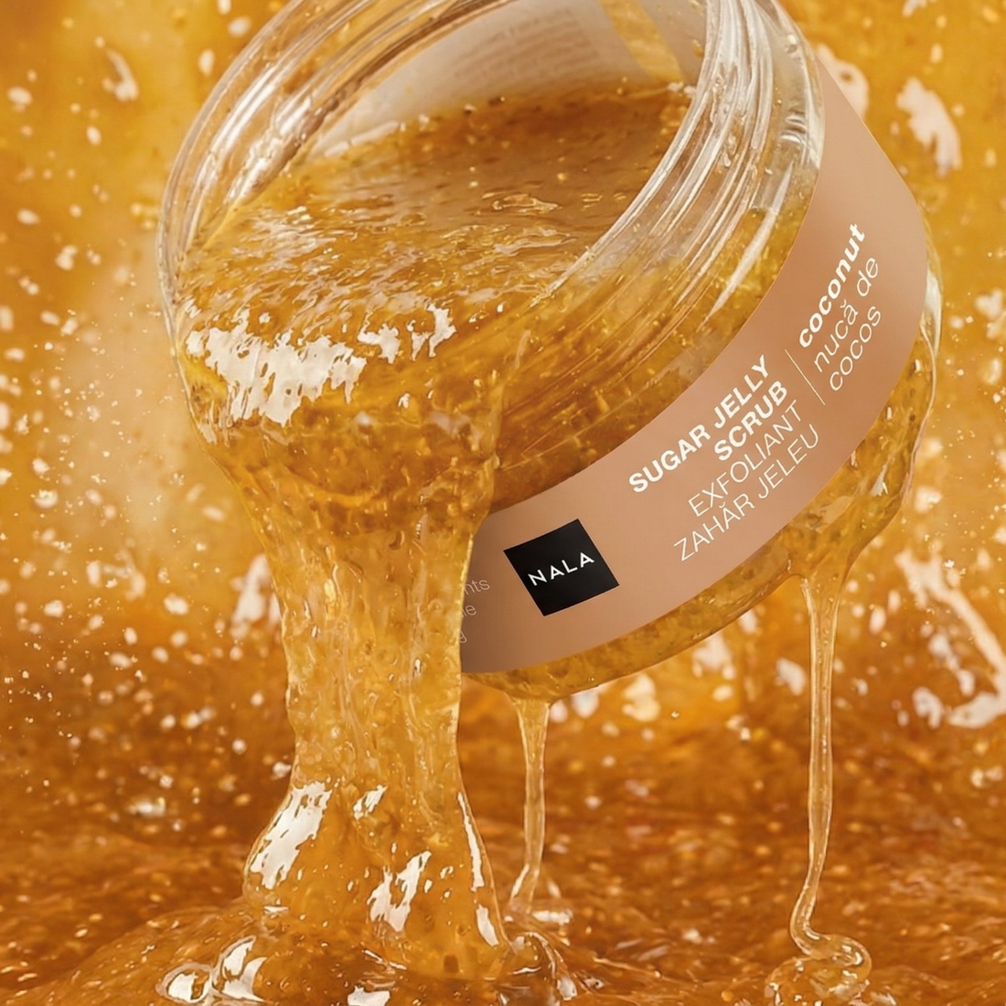 Exfoliant Zahăr Jeleu - Nucă de Cocos