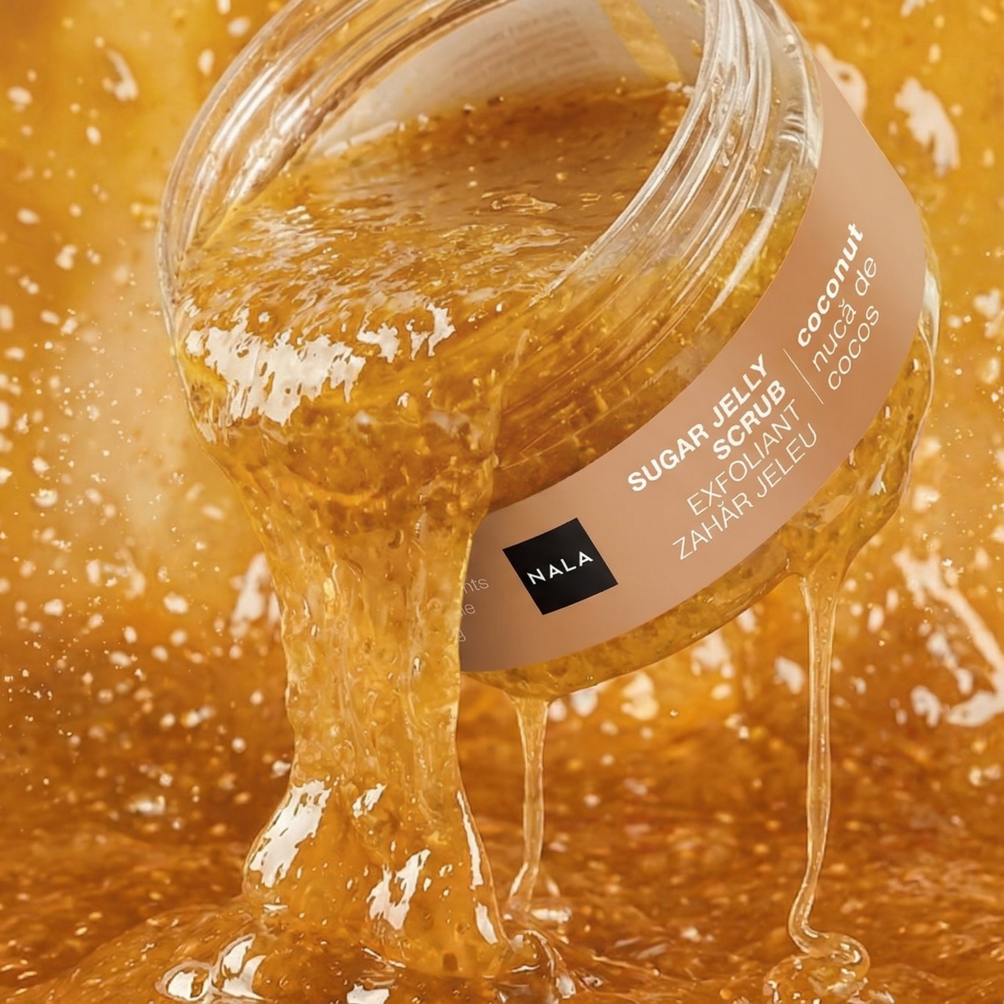 Exfoliant Zahăr Jeleu - Nucă de Cocos