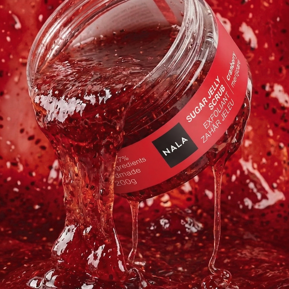 Exfoliant Zahăr Jeleu - Merișoare