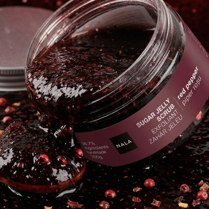Exfoliant Zahăr Jeleu - Piper Roșu