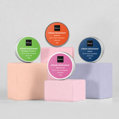 Pachet 3+1 Deodorante Naturale Cremă - Fresh Start